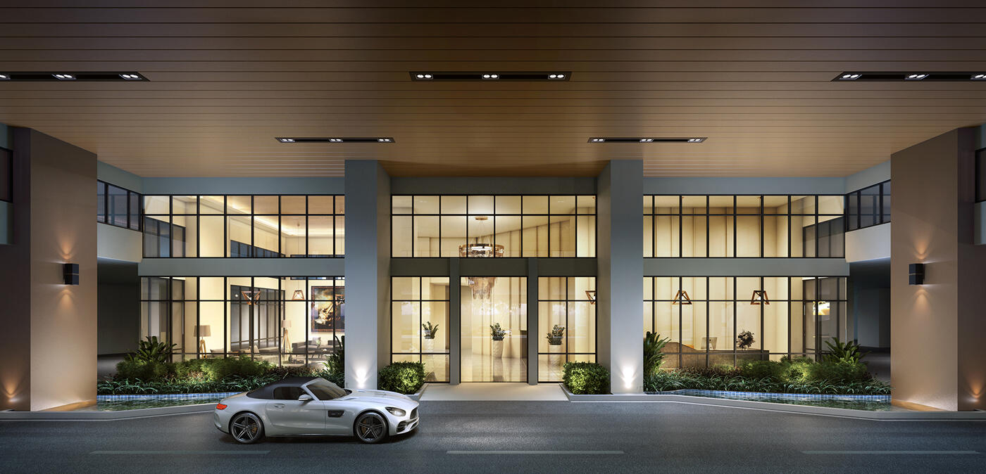 Perspective - Drop-off Lobby